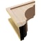 Ekena Millwork 9"W x 18"D x 18"H Classic Bryant Rough Cedar Woodgrain TimberThane Corbel, Primed Tan CORUR09X18X18BRYRCPR - alternate 2